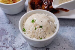 Jasmine Rice and White Gravy