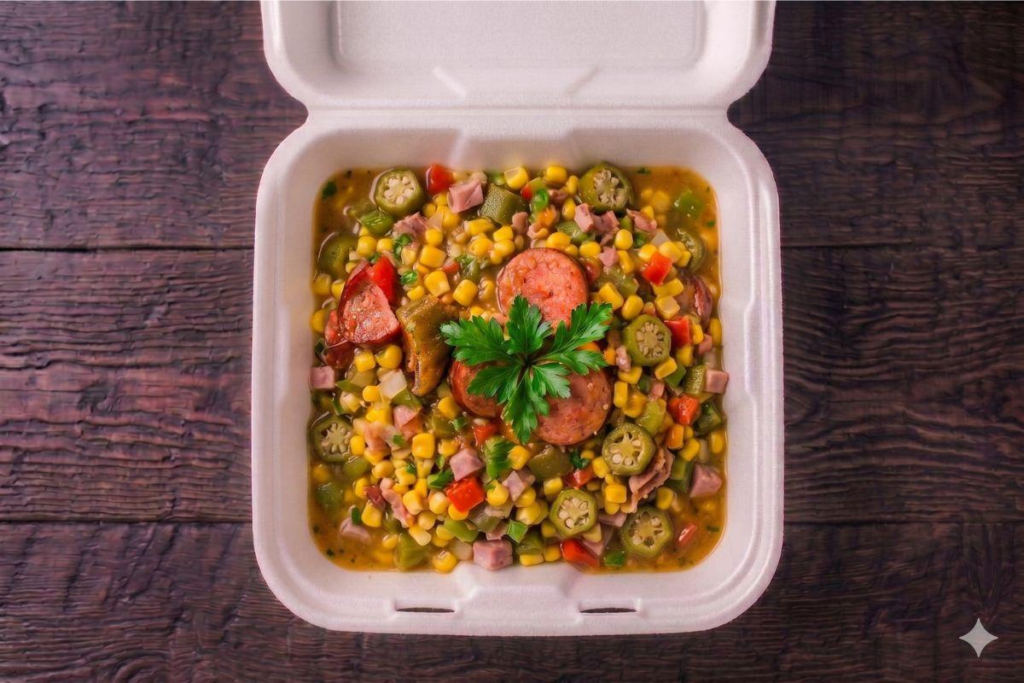 Family Corn & Okra Succotash