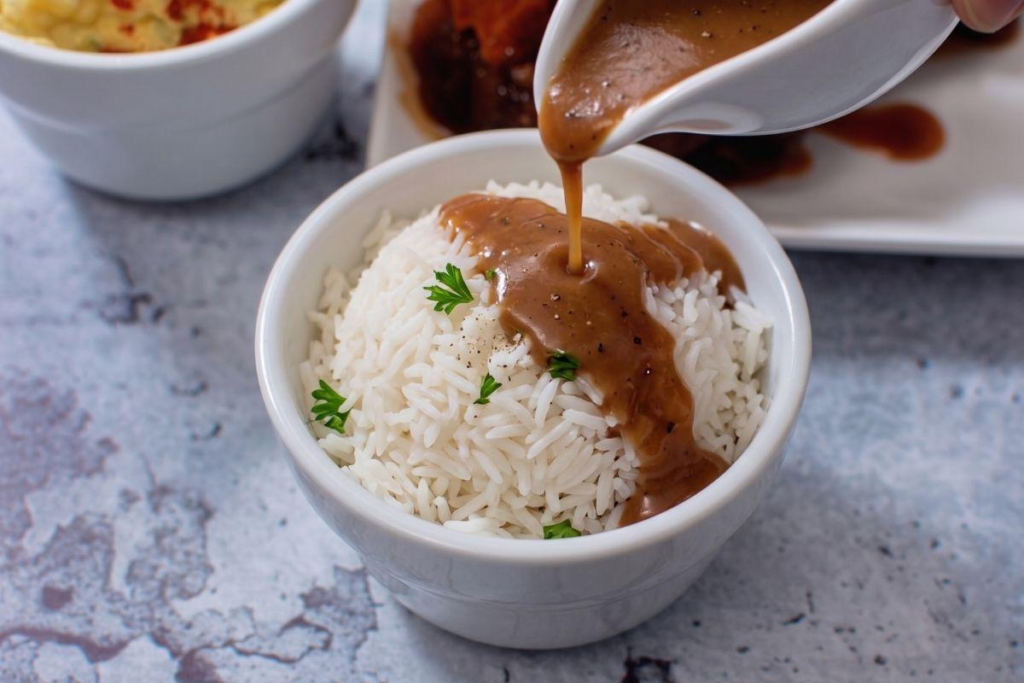 Jasmine Rice and Brown Gravy