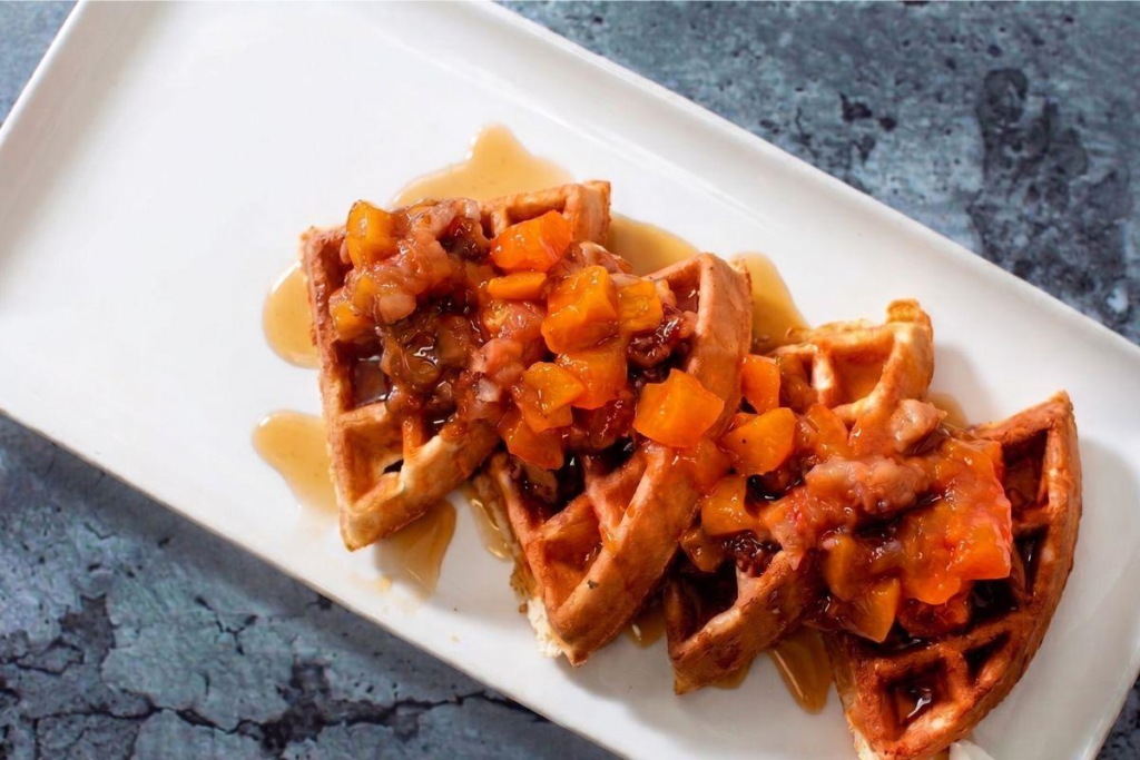 Ala Waffle – Peach Cobbler