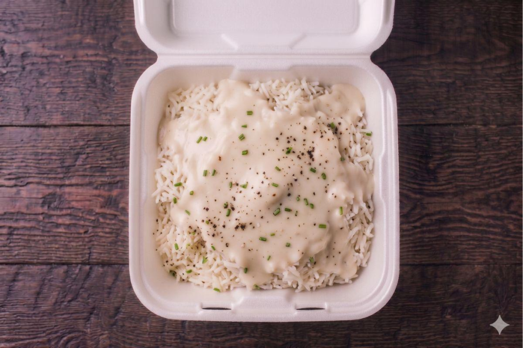 F Rice & White Gravy
