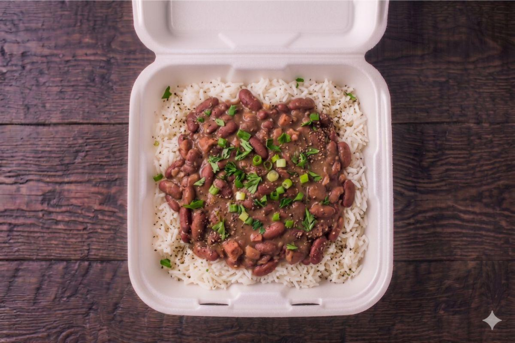 F Red Beans over Jasmine Rice